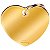 Identificação MyFamily Coração Grande MFB27 - Dourado - Imagem 1