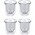 Jogo de Vasos com Parede Dupla para Café Espresso 75mL La Cafetiere - LCDWJESPRES4PC (4 peças) - Imagem 1