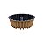 Forma Alta de Bolo Bundt, Redonda, Antiaderente, 24x9 cm, Dourada - Imagem 1