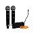 Microfone Sem Fio Prosper P-6192 - Com 2 Microfones - Preto - Imagem 1