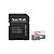 Cartão de Memória Sandisk Ultra SDSQUNR-128G-GN3MA - 128GB - Micro SD com Adaptador - 100MB/s - Imagem 1