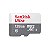 Cartão de Memória Micro SD Sandisk Ultra 128GB 100MBS C10 - SDSQUNR-128G-GN3TA - Imagem 1