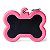 Placa de identificación MyFamily Hushtag Hueso HTA01PINKMP - Rosa/Negro - Imagem 1