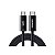 Cabo Essager EXCTT4-PLA01-P USB-C para USB-C 240W 1,8 Metros - Preto - Imagem 1