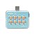 Carregador LED Quadrado Portátil Nanlite Cookie-s Dupla Face USB-C - Azul Ciano - Imagem 1