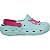Sandália Infantil Pé com Pé 55164-1611 - Verde Água/Rosa - Imagem 1