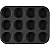 Forma de Muffin Berlinger Haus Matte Black Collection - BH-7950 - Imagem 1
