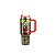 Copo Térmico Weedoo Nirvana - 1.2L - com Canudo - Preto e Vermelho - Imagem 1