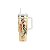 Copo Térmico Weedoo Queen - 1.2L - com Canudo - Freddie Mercury Bege e Vermelho - Imagem 1