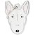 Placa de identificação MyFamily White Bull Terrier MF21N - Branca - Imagem 1