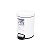 Lixeira Redonda 5L Aço Inox - Branco Opalino - Imagem 1