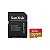 Cartão Microsd 64GB Sandisk Extreme U3 170MB/s SDSQXAH-064G-GN 6AA - Imagem 1