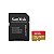 Cartão de Memória Micro SD Sandisk Extreme 170-80 MB/s U3 64GB com Adaptador (SDSQXAH-064G-GN6AA) - Imagem 1