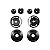 Kit Mecanismo de Visor MT Helmets MT-V-26 / V-26B - para Capacete MT Viale SV s - Preto - Imagem 1