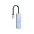 Hub USB Devia EC700 Type-C 4 Em 1 3.0 4 Portas - Cinza Escuro - Imagem 1