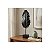 Estátua Decorativa em Forma de Folha 54 CM Preto - Imagem 1