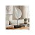 Estatua Decorativa Em Formato de Folha 41 CM Branco - Imagem 1