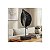 Estátua Decorativa em Forma de Folha 41 cm Preto - Imagem 1