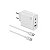 Carregador A'Gold Pro+CA46-5 USB-A/USB-C X2 com Cabo de 65W - Branco - Imagem 1