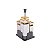 Kit de Tempero Giro Condimento Inox Branco Quadrado 4 Peças - Imagem 1