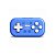 Controle sem fio 8BITDO Micro 80EL02 para Nintendo Switch / Android - Azul - Imagem 1
