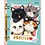 Caderno Tilibra Argolado Purrfect Cats - 80 Folhas - Imagem 1