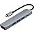 Hub USB-C 3.1 Satellite A-HUBC58 5 em 1 60W - Cinza - Imagem 1