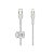 Cabo Belkin Boostcharge Pro Flex 2M USB-C/Lightning Trançado Silicone Branco - CAA011BT2MWH - Imagem 1