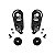 Kit Mecanismo de Viseira MT Helmets MT-V-35 Max Vision - para Capacete MT Atom 2 SV - Preto - Imagem 1