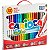 Marcador Carioca Maxi Ponta Feltro Canetas Jumbo Superlavável - 41257 (40 cores) - Imagem 1
