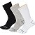 3 Pares de Meias Timberland TB0A2PTT M05 Cinza/Branco/Preto - Imagem 1