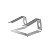 Suporte para Notebook Kolke KVS-769 Fixo - Prata - Imagem 1