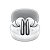 Fone de Ouvido Sem Fio QCY Melobuds N60 BH25HT19A com Cancelamento de Ruído Ativo - Branco/Prata - Imagem 1