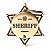 Placa de Identificação Bronx Estrela do Sheriff BHSHERIFF01 - Ouro - Imagem 1