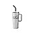 Copo Térmico Nonoo Coca-Cola NS1200B1 com Canudo - Prata 1200ML - Imagem 1