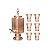Dispensador para Suco 3 Litros 10,6 x 8,2 cm - Dourado - Imagem 1