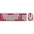 Mouse e Teclado Gamer Sem Fio Redragon BS-8772RP Rosa - Imagem 1