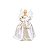 Boneco Anjo de Natal Branco/Dourado 40CM - Imagem 1
