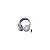 Fone de Ouvido Gamer Ajazz AHM08 Max / Sem Fio - Branco / Roxo (986932) - Imagem 1