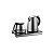 Kit Jarra Elétrica Sonifer Electric Kettle Set SF-2120 - 1.8L + 1L - 1500W - 220V - 50/60HZ - Prata / Transparente - Imagem 1