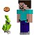 Figura Minecraft Steve Mattel - HTN10 - Imagem 1