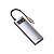 Hub USB-C 6 Em 1 Baseus CAHUB-CW0G 3 USB-A 3.0 + HDMI 4K + USB-C PD + RJ45 - Cinza - Imagem 1