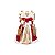 Figura Anjo de Natal Vermelho/Bronze/Dourado 40cm - Imagem 1