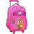 Mochila com Rodinhas Escolar Barbie - 71640 (Rosa) - Imagem 1