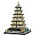 Blocos de Construção Arquitetura Pagode do Grande Ganso Selvagem Wange - 5247 (672 Peças) - Imagem 1