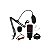 Kit de Microfone para Streaming Satellite A-MK06 - Preto/Vermelho - Imagem 1