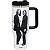 Garrafa Térmica Weedoo The Beatles (1.2L) Branco/Preto - Imagem 1