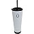 Vaso Vuvuzela com Canudo Kuhl VV-70002 Branco 700mL - Imagem 1