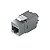 Conector Acoplador CAT6A Cinza Ui. UACC-KEYSTONE-JACK-C6A - Imagem 1