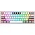 Teclado Gamer Redragon K616-RGB FIZZ PRO Branco/Cinza (Inglês - 3 Modos) - Imagem 1